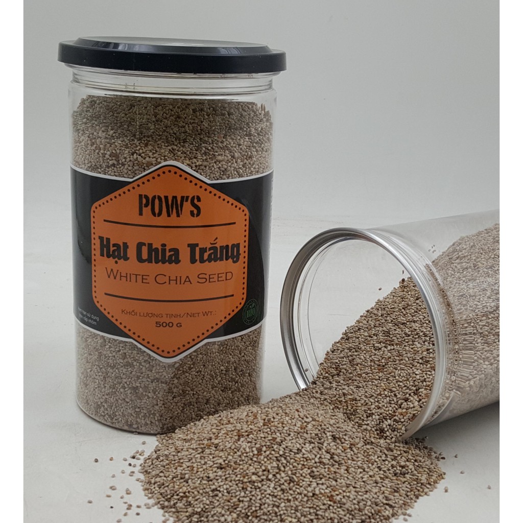 [FREESHIP ĐƠN 99K] Hạt chia trắng Pow's 500gr Organic