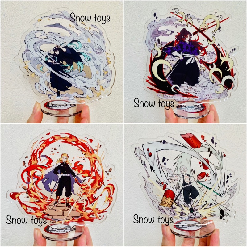 Mô hình standee kimetsu - thanh gươm diệt quỷ - tượng acrylic kimetsu -mica trong suốt tanjiro nezuko zenitsu trùng trụ