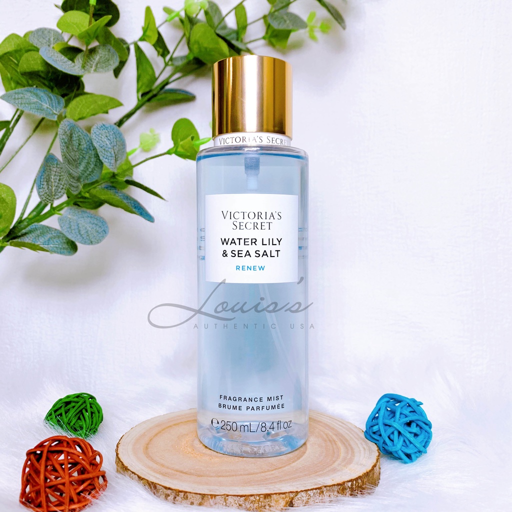 WATER LILY & SEA SALT -  Body mist / Xịt thơm toàn thân Victoria's Secret Mỹ