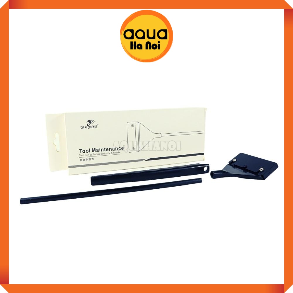 Dao cạo rêu ChongSheng - 2 khúc có thể tháo rời dài 42cm - vệ sinh thành hồ cá cảnh thủy sinh