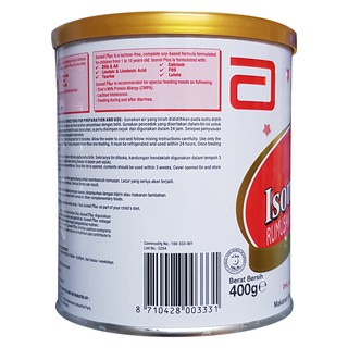 Sữa bột Similac Isomil Plus 400g
