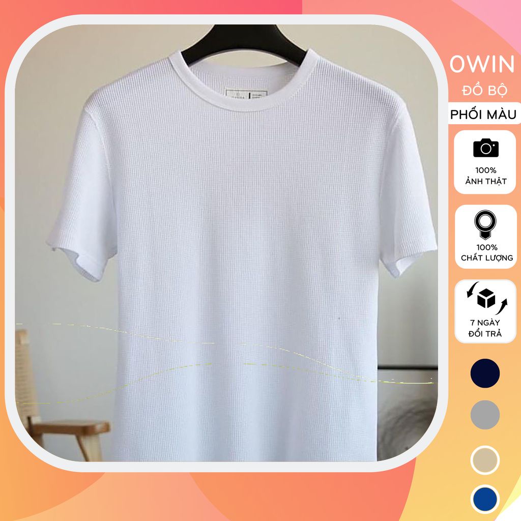 Áo thun nam cao cấp cổ tròn, Áo phông nam chất vải cotton co dãn 4 chiều cao cấp thoáng mát AT05 -OWIN