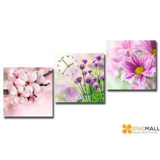 Tranh đồng hồ Suemall mùa xuân lung linh HL150811