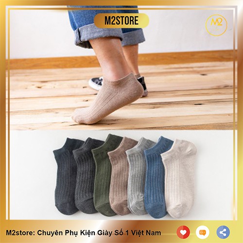Vớ tất nam cổ ngắn cao cấp đẹp khử mùi thoáng khí chống hôi chân (TCN05)