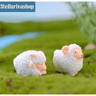 Mua Tiểu Cảnh - Cừu trắng làm tiểu cảnh terrarium/ mô hình trang trí