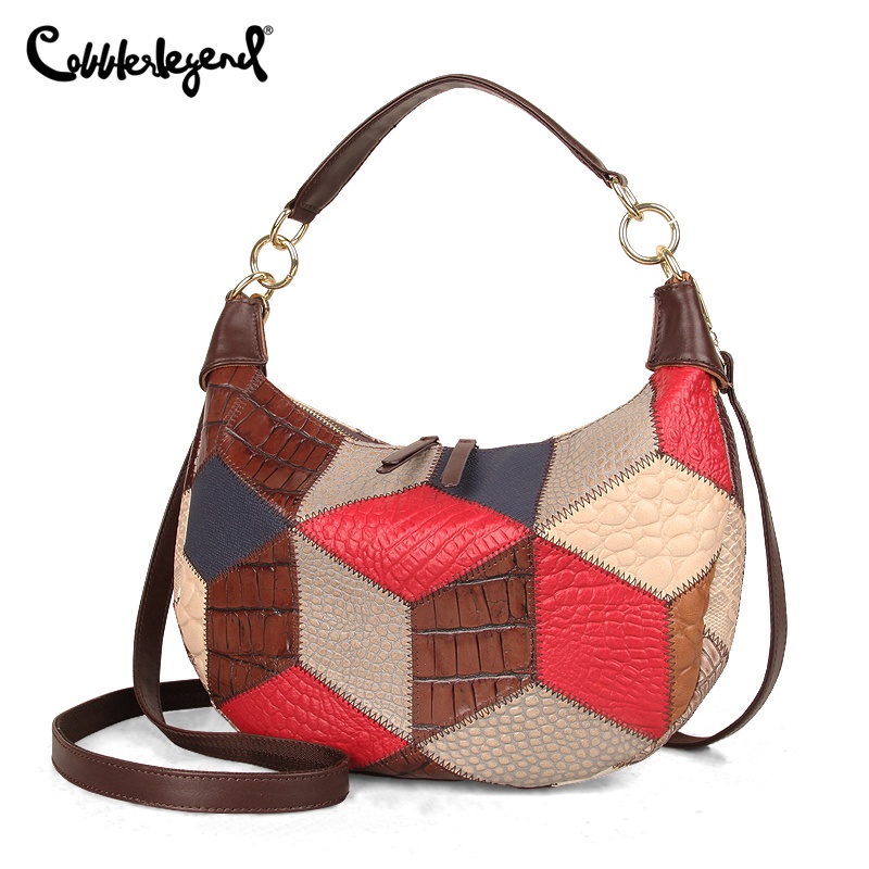 Cobbler legend women shoulder bag túi yên ngựa bằng da thật túi đeo chéo vai nửa mặt trăng mới