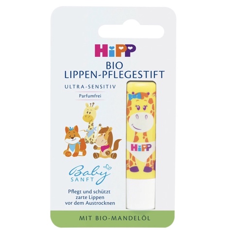 Son dưỡng môi hữu cơ siêu nhạy cảm Hipp cho bé từ 1 tuổi, 4,8 g
