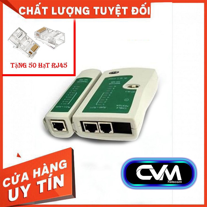 Máy Test Mạng RJ45 (Tặng 50 đầu bấm RJ45)