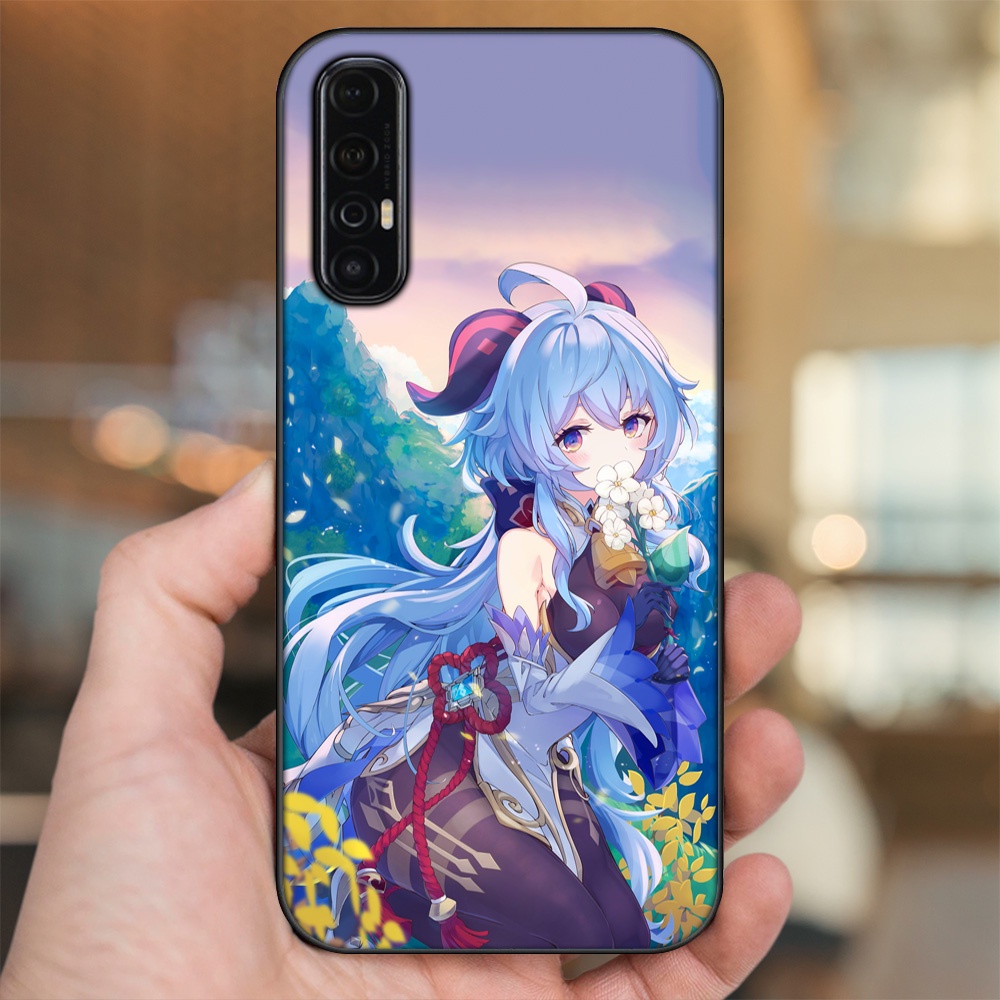 Ốp lưng Oppo Reno 3 Pro viền đen in hình Ganyu Genshin Impact