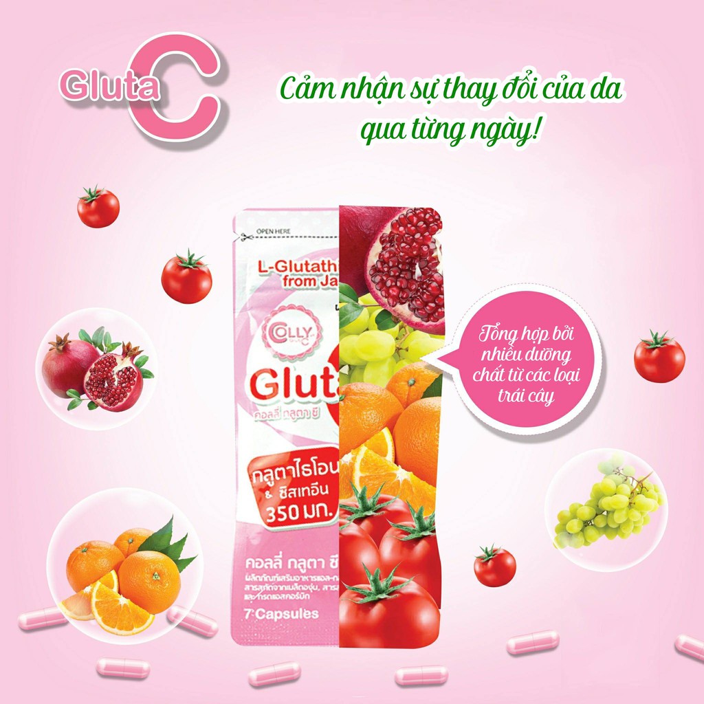 Viên uống trắng da toàn thân Gluta C từ Nhật Bản