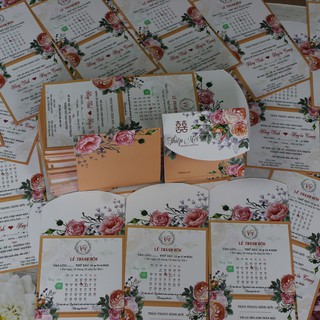 500 thiệp cưới + in 2 mặt ( sơ đồ )