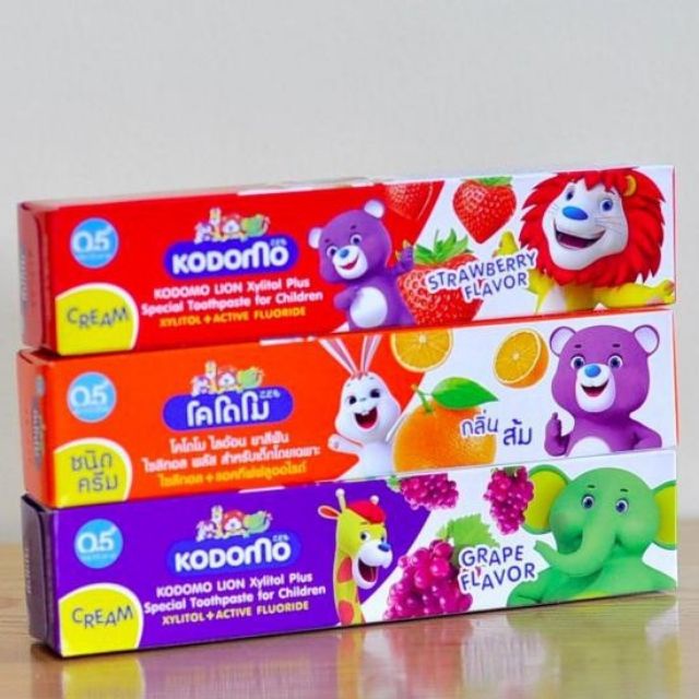 Kem Đánh Răng Trẻ Em,✔️FREESHIP✔️,Kem Đánh Răng Trẻ Em KODOMO Thái Lan Tuýp 65g