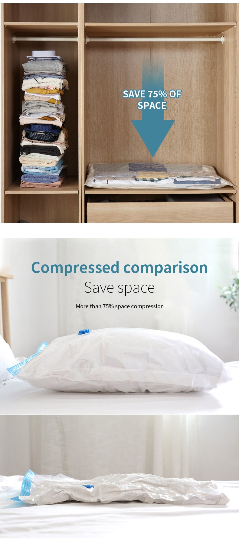 Túi Đựng Quần Áo Hút Chân Không Tiện Lợi&*&--&&* | BigBuy360 - bigbuy360.vn