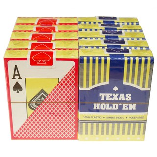 Bộ bài nhựa poker TEXAS HOLD'EM PVC cao cấp 52 LÁ (bài tây poker)