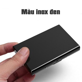 Ví đựng thẻ ATM inox 6 ngăn dày cao cấp