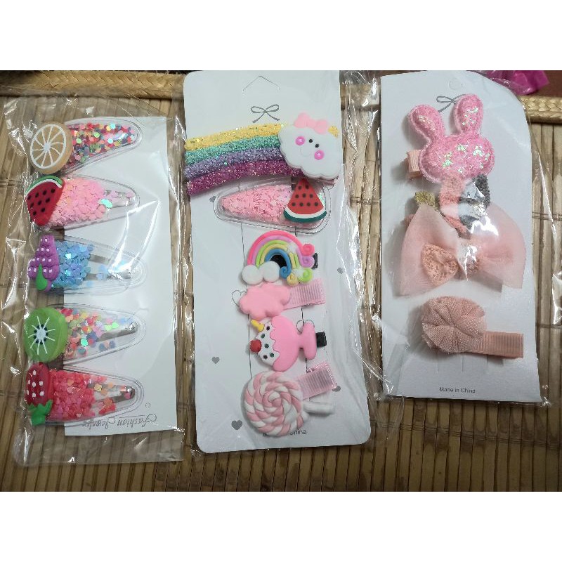Set kẹp tóc dễ thương cho bé gái