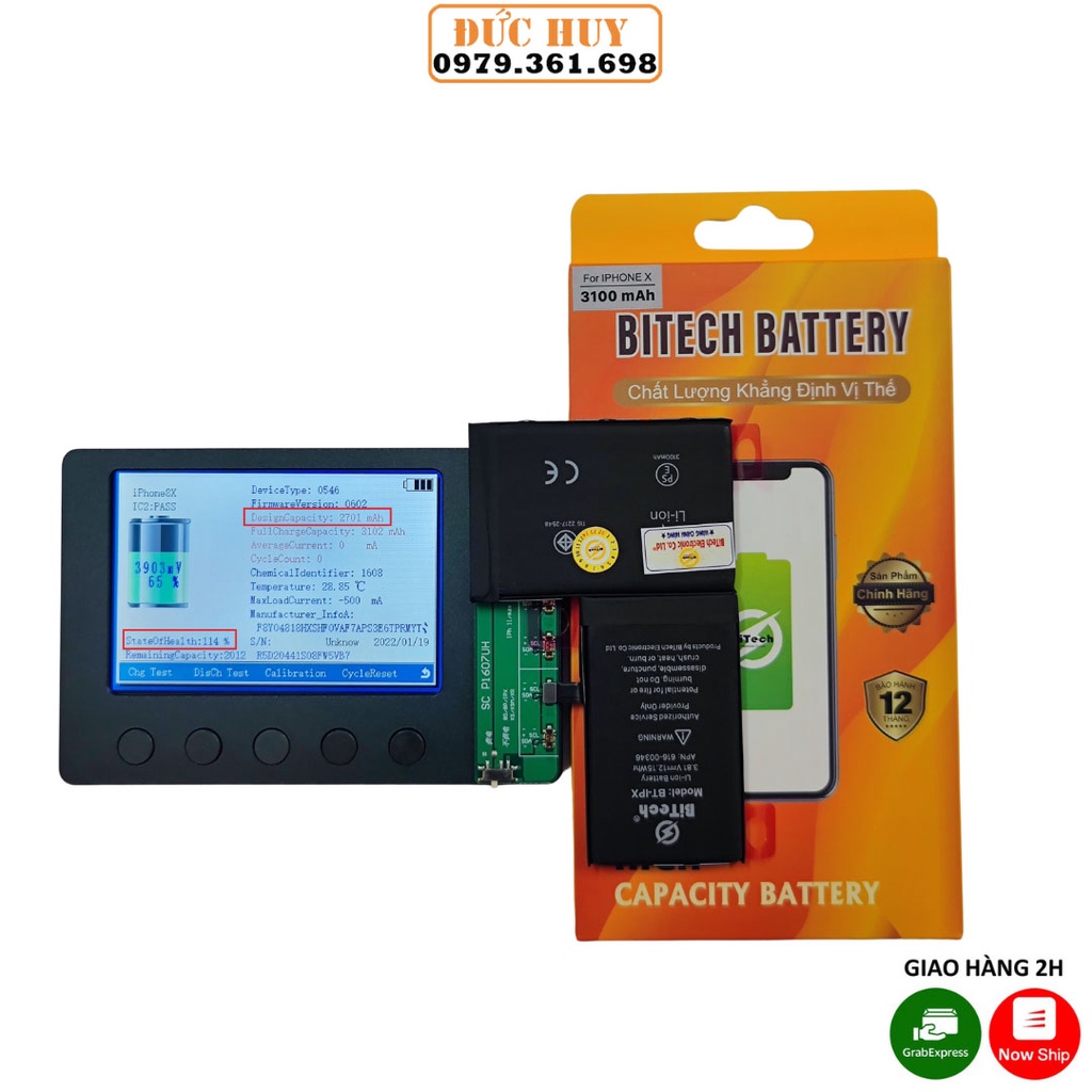 Pin IPX Dung Lượng Cao BiTech BT-IPX ( 3100 mAh )