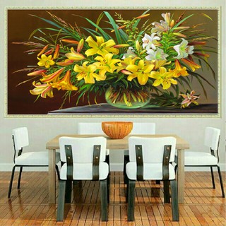 Tranh đính đá BÌNH HOA LY LV400 - 67*50CM