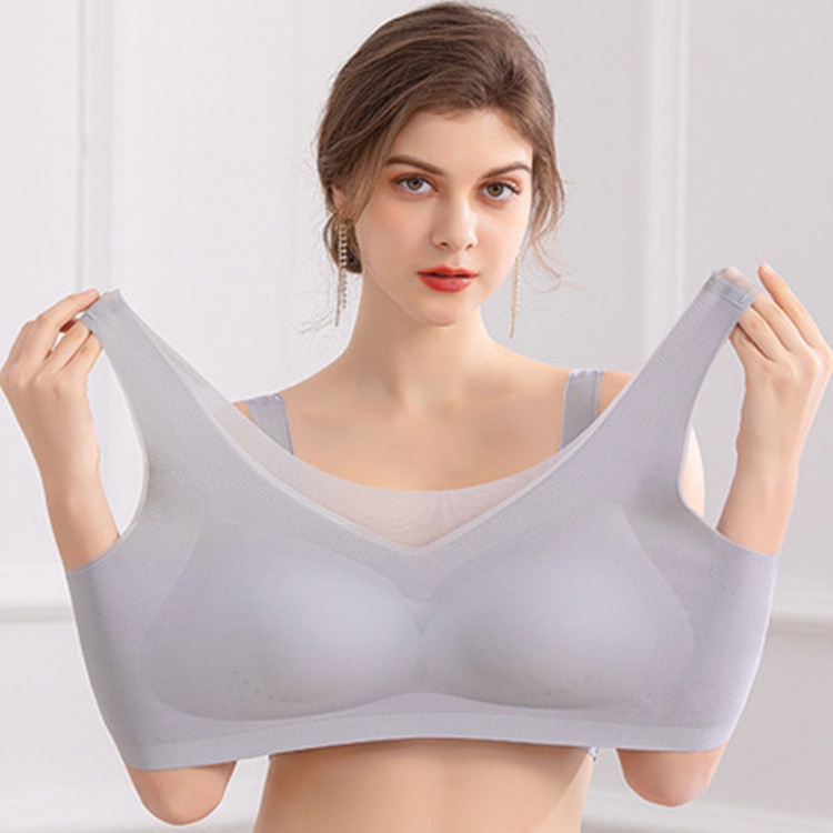 Plus Áo Ngực Lụa Không Gọng Không Đường May Thoáng Khí size L / XL / 2XL / 3XL / 4XL