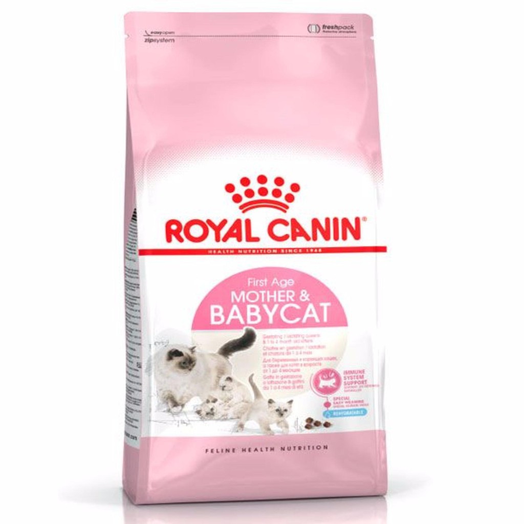 Thức ăn hạt Royal Canin Mother & Baby Cat dành cho mèo mẹ và mèo con dưới 4 tháng tuổi - Túi 4kg