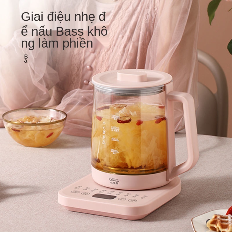 Nồi sức khỏe gấu trúc nhỏ, ấm thủy tinh đa chức năng, nhỏ điện siêu tốc giữ nhiệt pha trà tự động