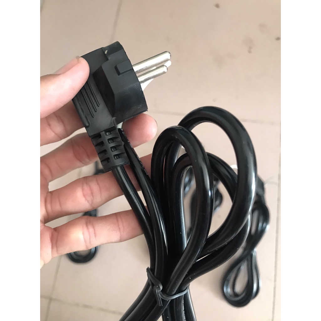 Dây Nguồn 1m6 Dây To Lớn Loại 1, Phích cắm nguyên khối, Dây nguồn dài.