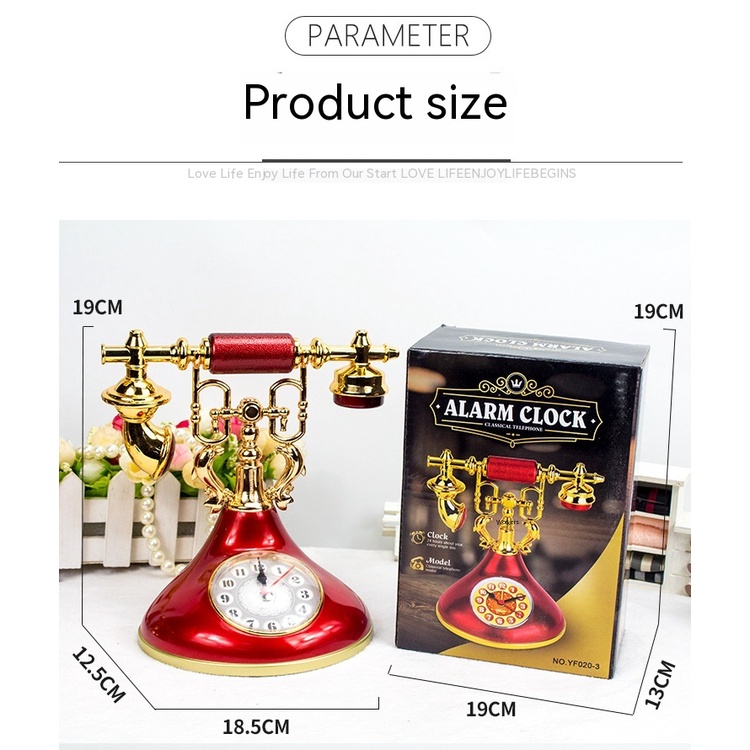 Đồng Hồ Báo Thức Điện Thoại Kiểu Cổ Điển Dùng Làm Quà Tặng Cho Học Sinh