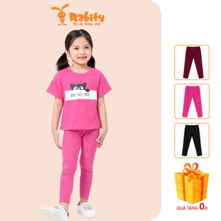  Quần legging bé gái RABITY sợi tre kiểu dáng basic 90715.90714
