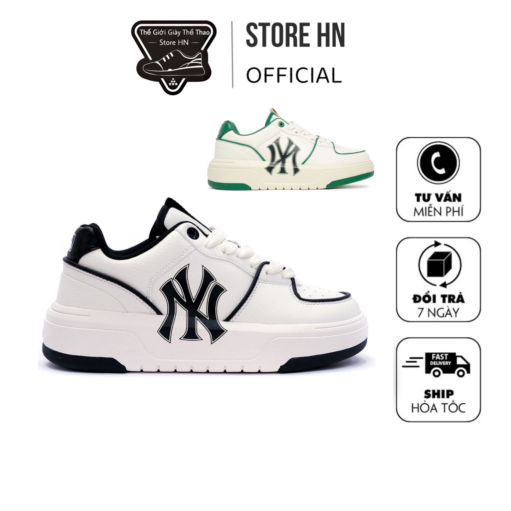 Giày Thể Thao Nam Nữ MLB Chunky NY, Hot Nhất 2022, Hack chiều cao 5cm, Hàng SC, Bản Trung Quốc