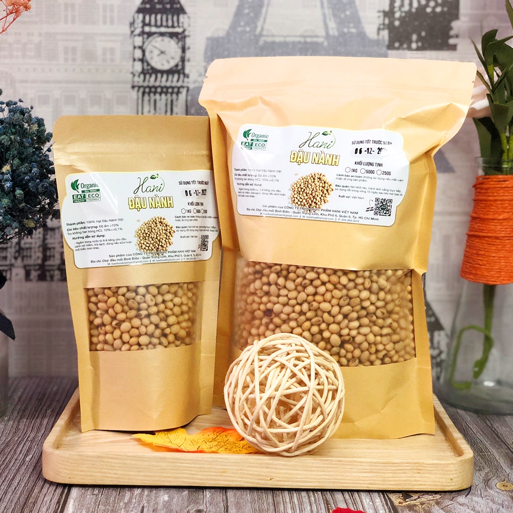 1Kg Đậu Nành Không Biến Đổi Gen Sạch Thuần Chủng  🌱 Hani Healthy Food