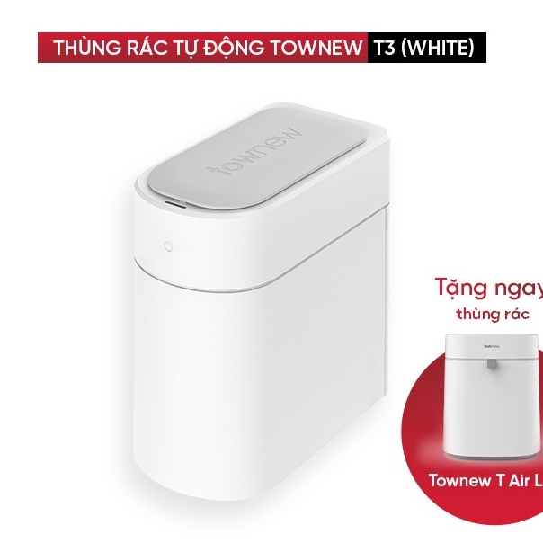 Thùng rác tự động thông minh TOWNEW T3 Tự động hàn túi BẢN QUỐC TẾ