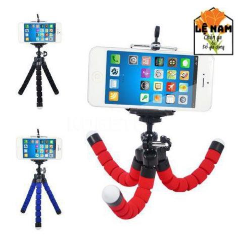 Tripod Bạch Tuộc 3 Chân Để Điện Thoại Để Bàn, Cầm Tay, Tặng Kèm Kẹp Điện Thoại - Lỗi 1 đổi 1