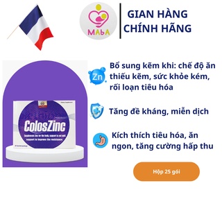 Kẽm hữu cơ ColoszinC chính hãng Zeambi - Nguyên liệu Pháp, cho trẻ ăn ngon, tiêu hoá khoẻ, đề kháng tốt - MABA