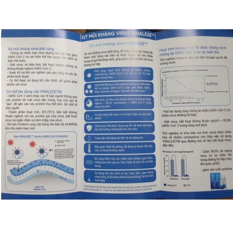 BÌNH XỊT MŨI KHÁNG VIRUS - VIRALEZE