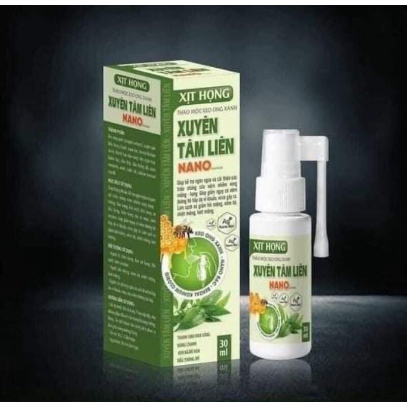 Xịt Họng Xuyên Tâm Liên Keo Ong (chai thủy tinh 30ml)