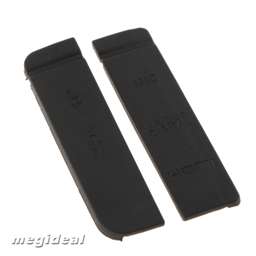 [MEGIDEAL] USB Rubber Cover for Canon EOS 7D Port Cap HDMI AV OUT Door Lid Set of 2