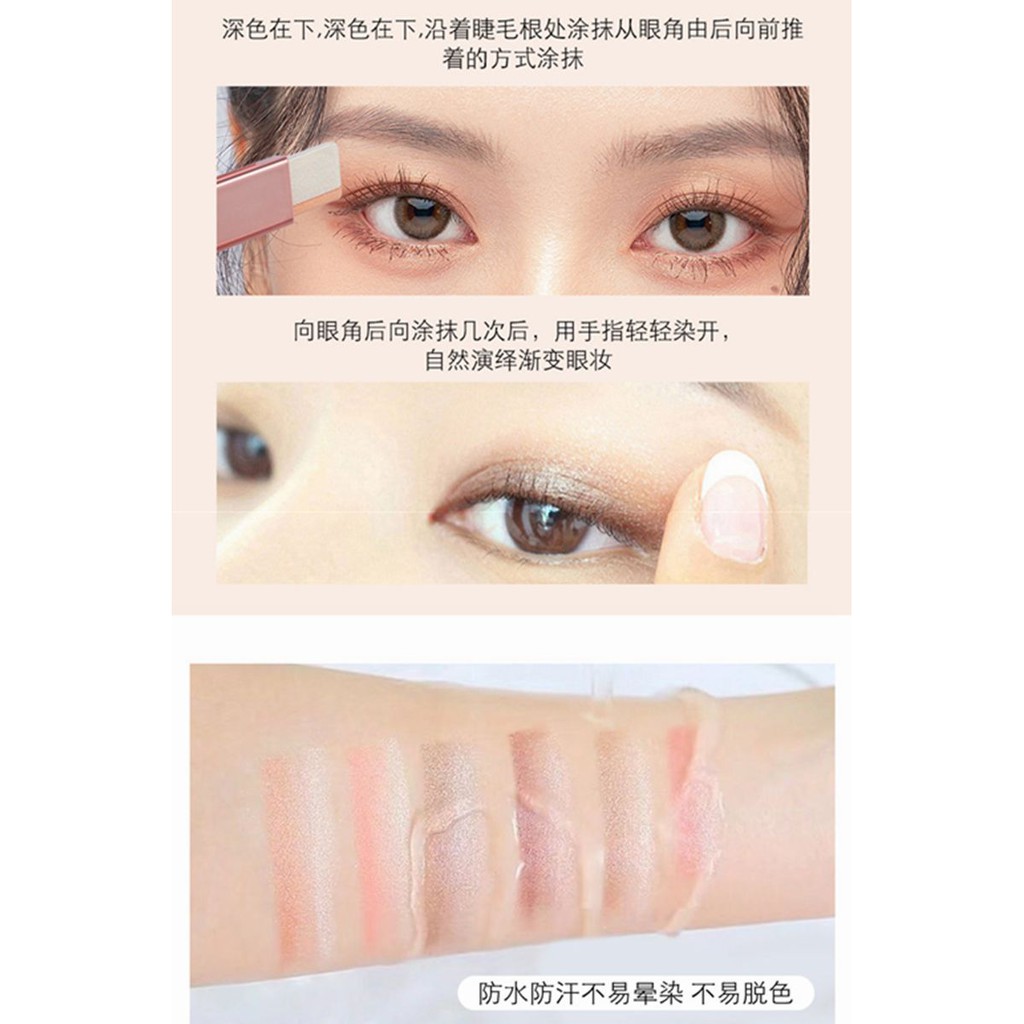 (hàng Mới Về) Phấn Mắt Dạng Thỏi Màu Sắc Gradient Chống Thấm Nước | BigBuy360 - bigbuy360.vn