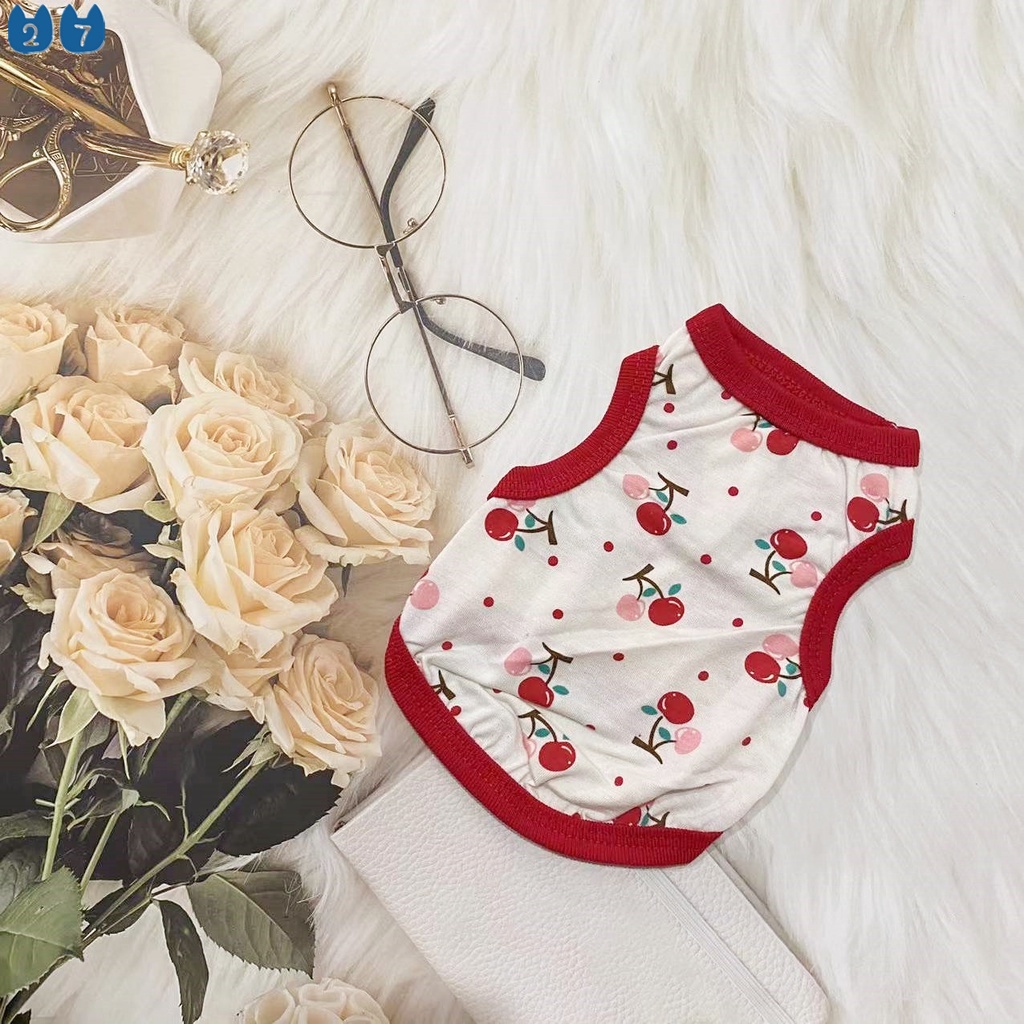 Áo Thun MùA Hè, HọA TiếT HoạT HìNh Cho Thú Cưng