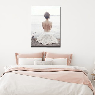 Tranh canvas treo tường cô gái trang trí spa TTCL20- 40 x 60 cm