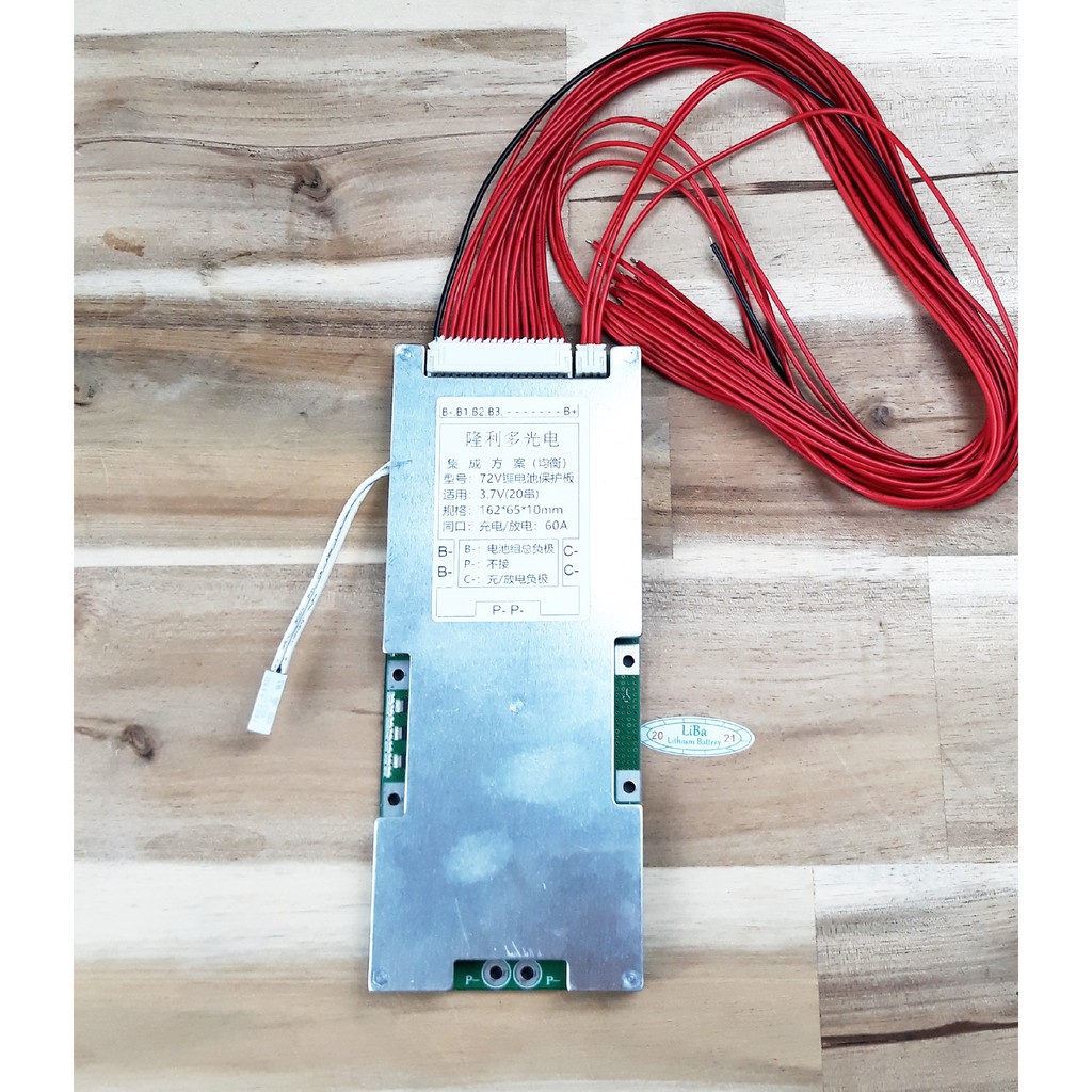 Mạch 20S 74V, Mạch Sạc và Bảo Vệ cho Cell 3.7V - Liba