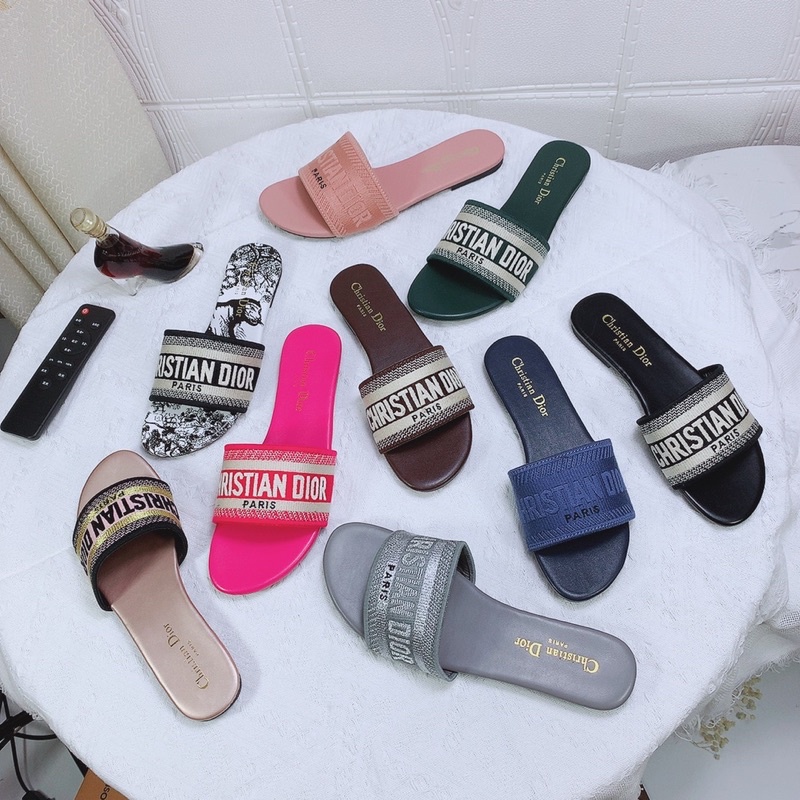 Dép jadior quai ngang thổ cẩm fullbox