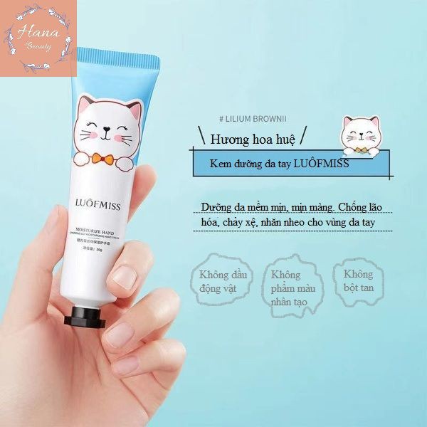 Kem dưỡng da tay LUÔFMISS mềm mịn chống lão hóa NỘI ĐỊA TRUNG chính hãng 30g