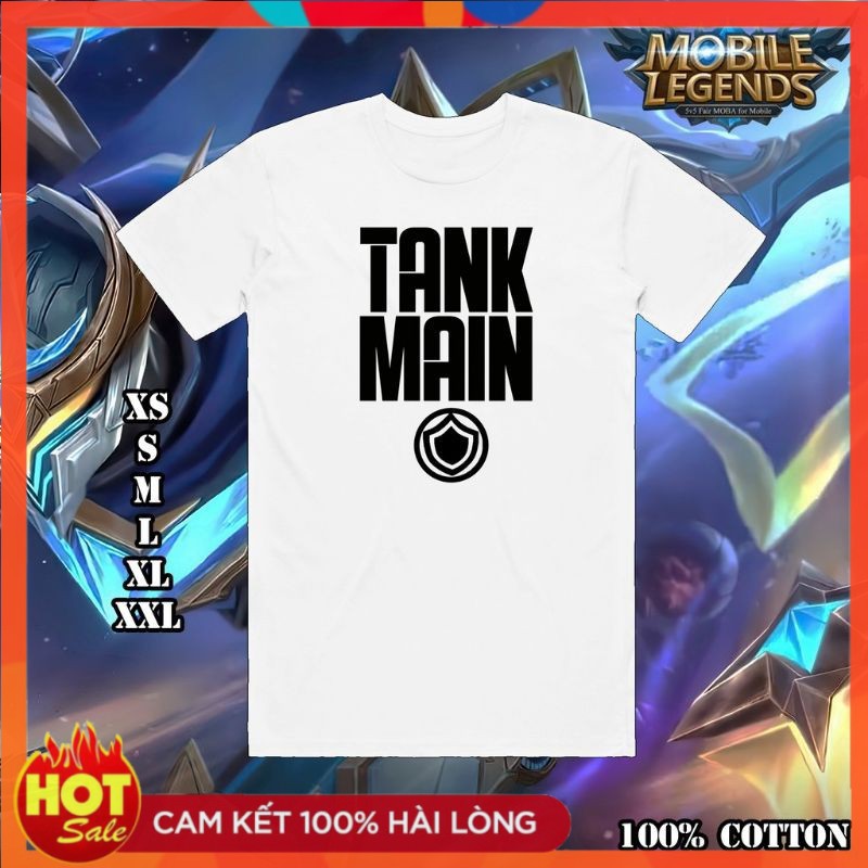 BÁN CHẠY - Mẫu áo thun in Mobile Legend TANK MAIN Quality T-shirt - độc đẹp giá rẻ