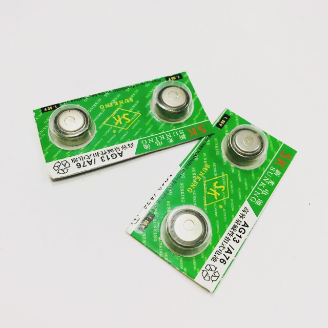 Pin cúc áo bỏ đèn pin loại tốt 6 viên