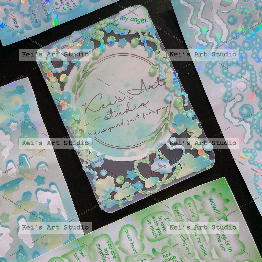 Sticker toploader thiết kế nhà Kei - ĐỌC KĨ THÔNG TIN