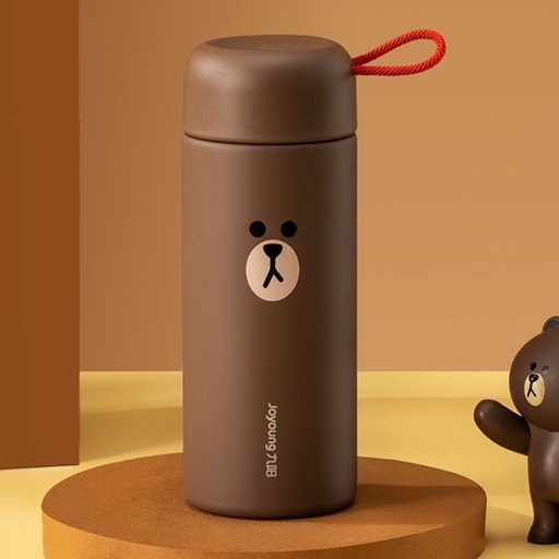 Bình Nước Giữ Nhiệt Hai lớp Lõi Inox304 Joyoung line friends [CMART GIA DỤNG TIỆN ÍCH]