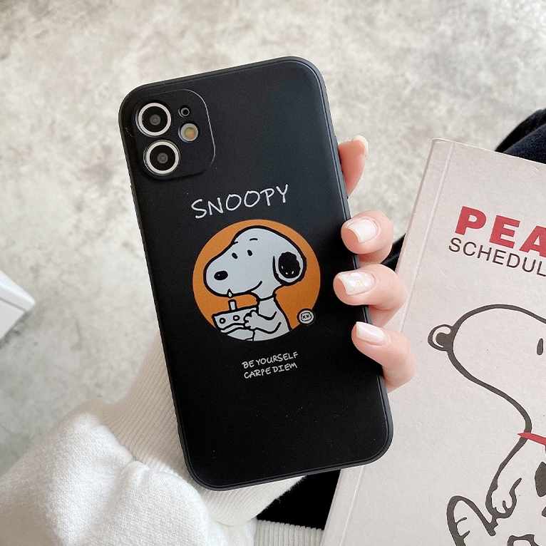 Ốp lưng iphone vuông cạnh hình snoopy 6/6plus/6splus/7/7plus/8/8plus/x/xr/xs/11/12/pro/max/plus/promax-Awifi R2-3