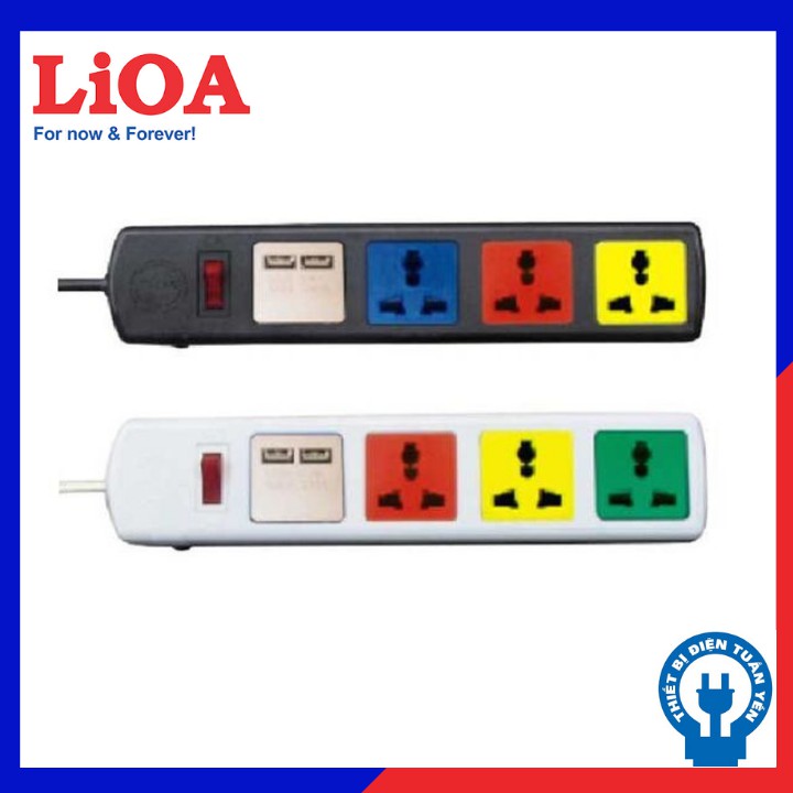 [FREESHIP] Ổ cắm đa năng Lioa 4D32N CÓ USB