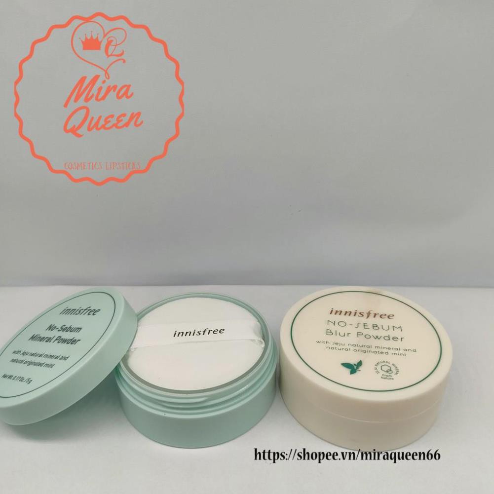 Phấn phủ kiềm dầu, che khuyết điểm Innisfree No-Sebum Mineral, Blur Powder