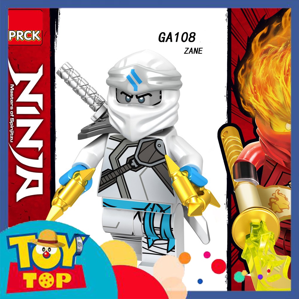 Đồ chơi lắp ghép Ninja : Minifigure ninja season 11 nhân vật ay Jane Kai Lloyd Wu Nya Cole GA107 - GA114